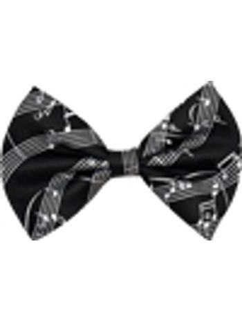 Black Bow Tie with Sheet Music