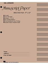 Manuscript Paper (Deluxe Pad) (Taupe Cover)