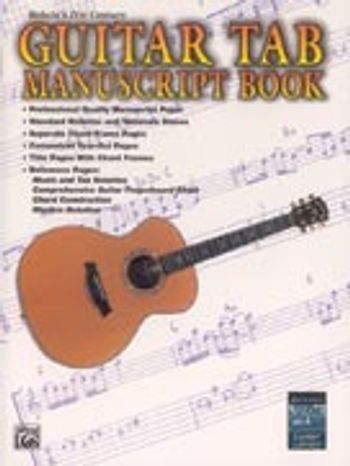 21st Century Guitar TAB Manuscript Book