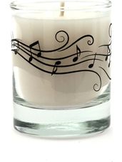Music Notes Votive Candle
