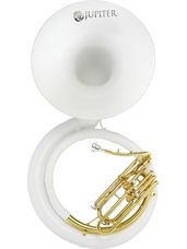 Jupiter JSP1000 Fiberglass Sousaphone, 26" bell - fiberglass body, clear lacquered brass