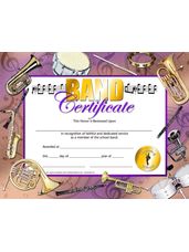 Band Certificate - Mauve