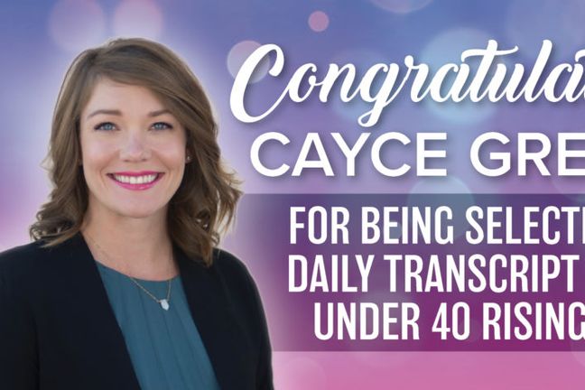 The Daily Transcript&#8217;s Top 40 Under 40 Selects Cayce Lynch